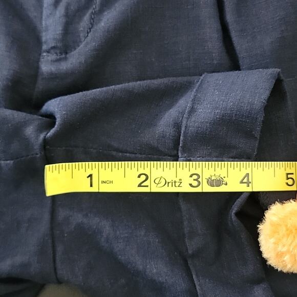 Elevenses blue linen blend shorts 6 - Picture 11 of 11